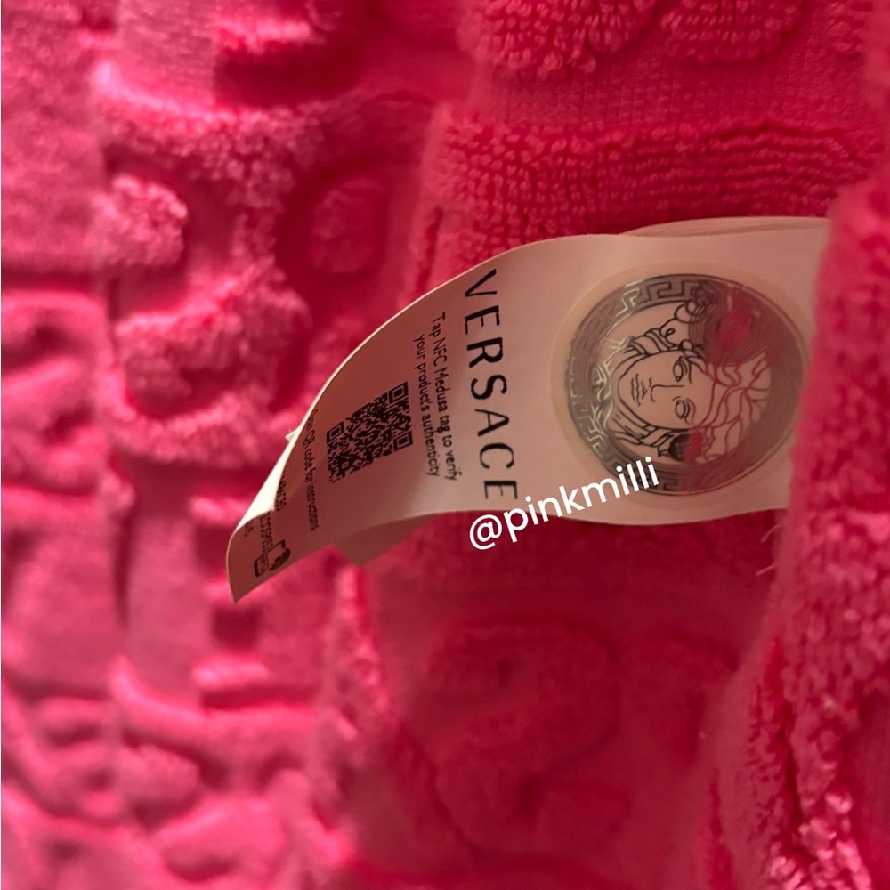 Uploading pic Versace robe gently used. Original box.